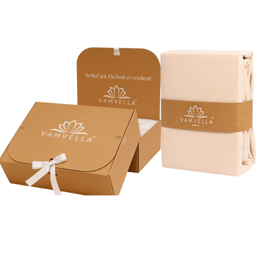 VAMVELLA® -  Spannbettlaken 100% Bio-Baumwolle VAMVELLA